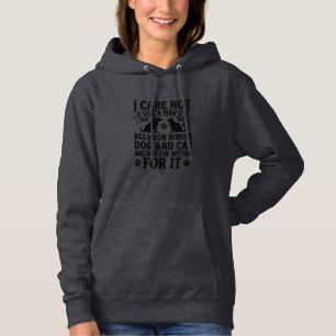 Vintage-Hund-Katze-Religion-Zitat-Pet-Liebhaber-De Hoodie