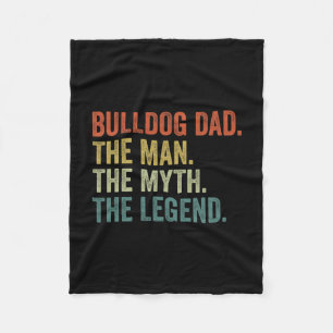 Vintage Hund Papa Mann Mythos Legende Fleecedecke