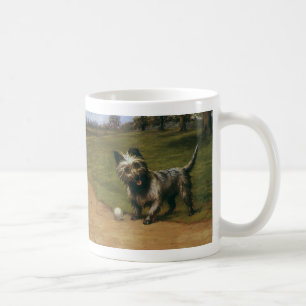 Vintage Hunde, Niedlicher Scottish Terrier Puppy Kaffeetasse