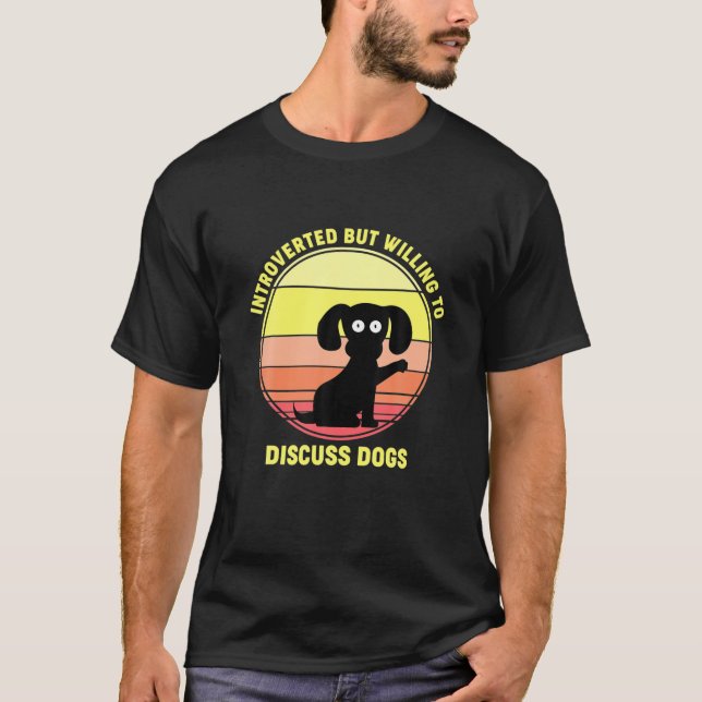 Vintage Hunde T-Shirt (Vorderseite)