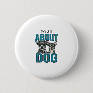 Vintage-Hundefreund-Zitat-Vektordesign_1 Button
