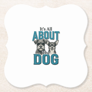 Vintage-Hundefreund-Zitat-Vektordesign_1 Untersetzer