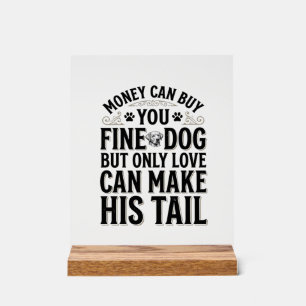Vintage-Hundeliebe-Zitat-Typografie-Design_1 Acrylschild