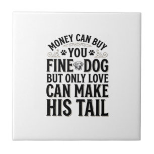 Vintage-Hundeliebe-Zitat-Typografie-Design_1 Fliese