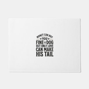 Vintage-Hundeliebe-Zustandstypografie-Design_1 Fußmatte