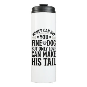 Vintage-Hundeliebe-Zustandstypografie-Design_1 Thermosbecher