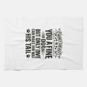 Vintage-Hundeliebhaber-Zitat-Typografie-Design_1 Geschirrtuch