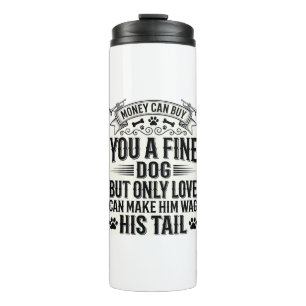 Vintage-Hundeliebhaber-Zitat-Typografie-Design_1 Thermosbecher