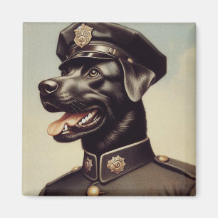 Vintage Hundemalerei Magnet