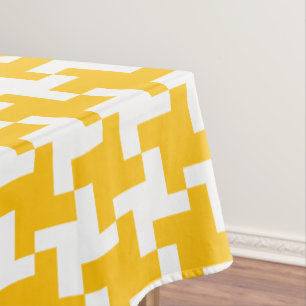 Vintage-Hunderzahn-Muster Tischdecke