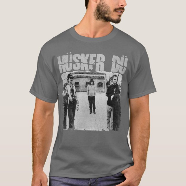 Vintage Husker Du Retro T-Shirt (Vorderseite)