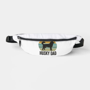 Vintage Husky Dad Retro Hund Vektor Design_1 Bauchtasche