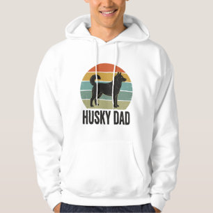 Vintage Husky Dad Retro Hund Vektor Design_1 Hoodie
