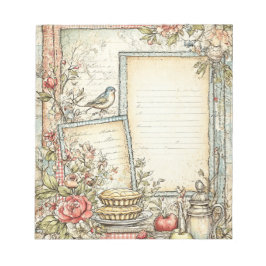 Vintage Hütte Bauernhof Papier Notepad Notizblock