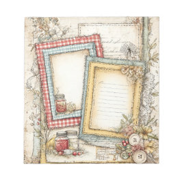 Vintage Hütte Core Stationery Notepad Notizblock