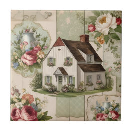 Vintage Hütte Fliese