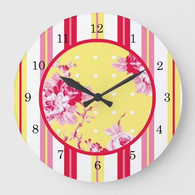 Vintage Hütte Große Wanduhr (Vorderseite)