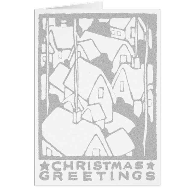 Vintage Hütten mit Schnee (Vorne)