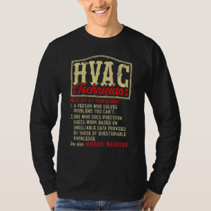 Vintage-HVAC-Techniker-Definition HVAC-Tech-AC-Rep T-Shirt