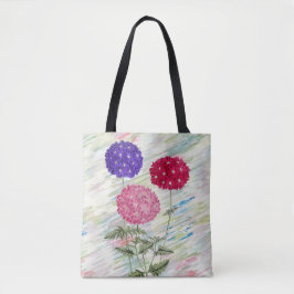 Vintage Hydrangea-Blume Tote Tasche