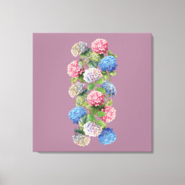 Vintage Hydrangea Stretched Canvas Leinwanddruck