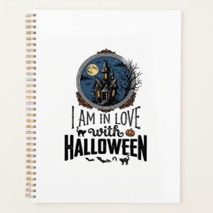 Vintage I Am In Love With Halloween-Shirt-Design_1 Planer