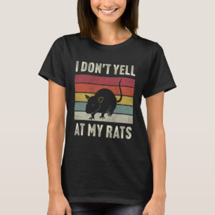 Vintage I Herz Ratten Ich schreie meine Ratten nic T-Shirt
