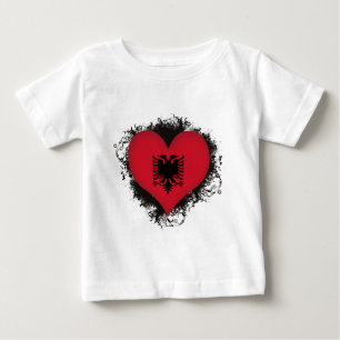 Vintage i-Liebe Albanien Baby T-shirt