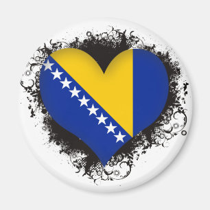 Vintage i-Liebe Bosnien und Herzegowina Magnet