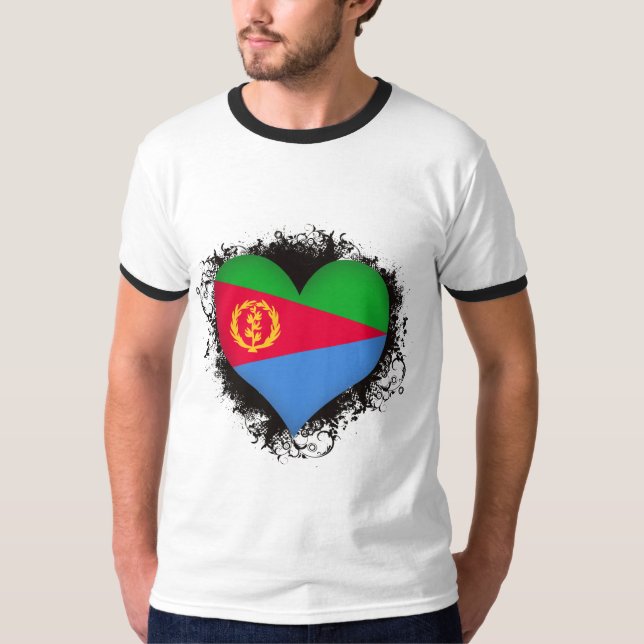 Vintage i-Liebe Eritrea T-Shirt (Vorderseite)