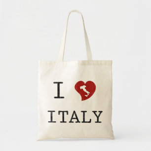 Vintage i-Liebe Italien Tragetasche