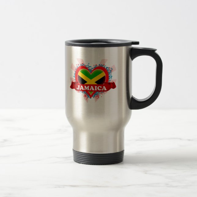 Vintage i-Liebe Jamaika Reisebecher (Rechts)
