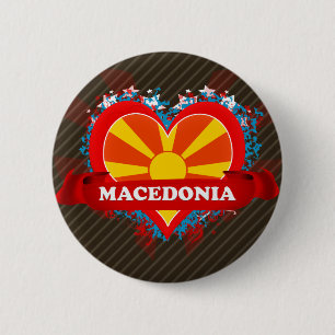 Vintage i-Liebe Macedonia Button