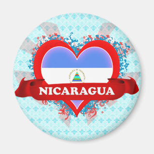 Vintage i-Liebe Nicaragua Magnet