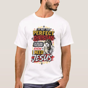 Vintage I Need Jesus Christliches T-Shirt Design_1
