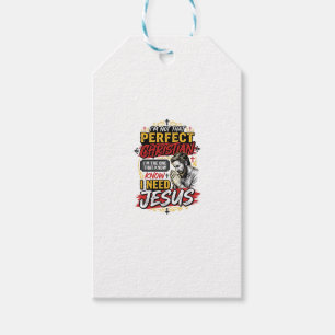 Vintage I Need Jesus Christliches T-Shirt Design_1 Geschenkanhänger