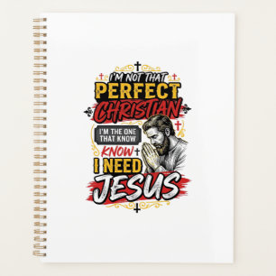 Vintage I Need Jesus Christliches T-Shirt Design_1 Planer