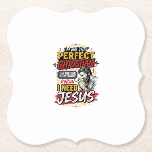 Vintage-I-need-Jesus-christliches-T-Shirt-Design_1 Untersetzer