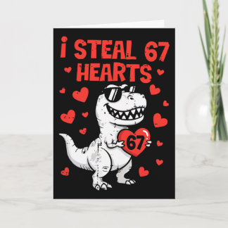 Vintage I Steal 67 Herzen Lustiger Sechs Sieben Va Karte