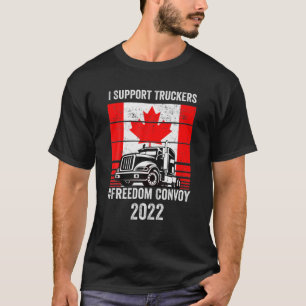 Vintage I unterstütze Trucker Freedom Convoy 2022 T-Shirt