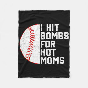 Vintage I Von Baseballbomben für heiße Mütter Base Fleecedecke