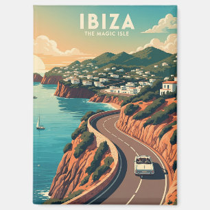Vintage Ibiza Spanien Reise Magnet