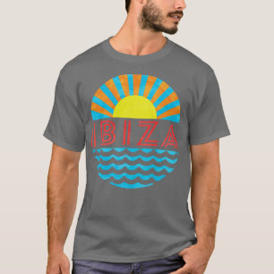 Vintage Ibiza Strand Sonne Und Wellen T-Shirt