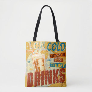 Vintage Ice Cold Drinks metal sign. vintage, soda,