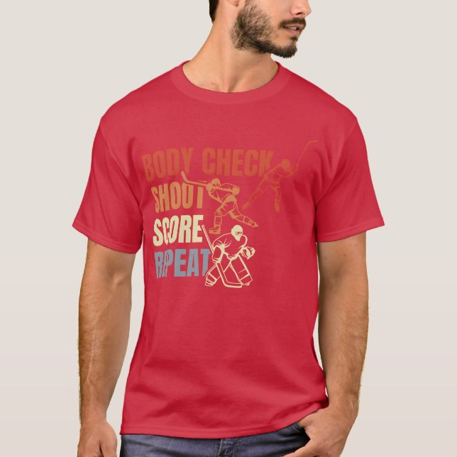 Vintage Ice Hockey Quote family T-Shirt (Vorderseite)