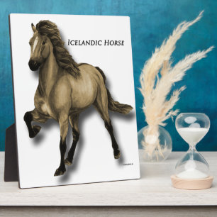 Vintage Icelandic Horse Fotoplatte