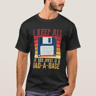 Vintage Ich Bewahre Alle Meine Papa-Witze In Einer T-Shirt