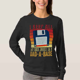 Vintage Ich Bewahre Alle Meine Papa-Witze In Einer T-Shirt