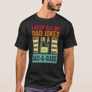 Vintage Ich Bewahre Alle Meine Papa-Witze In Einer T-Shirt