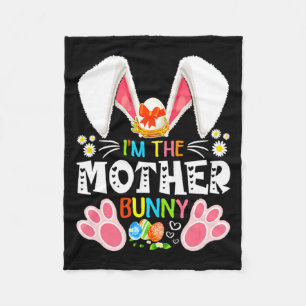 Vintage Ich bin die Mutter Bunny Lustiges Oster T- Fleecedecke